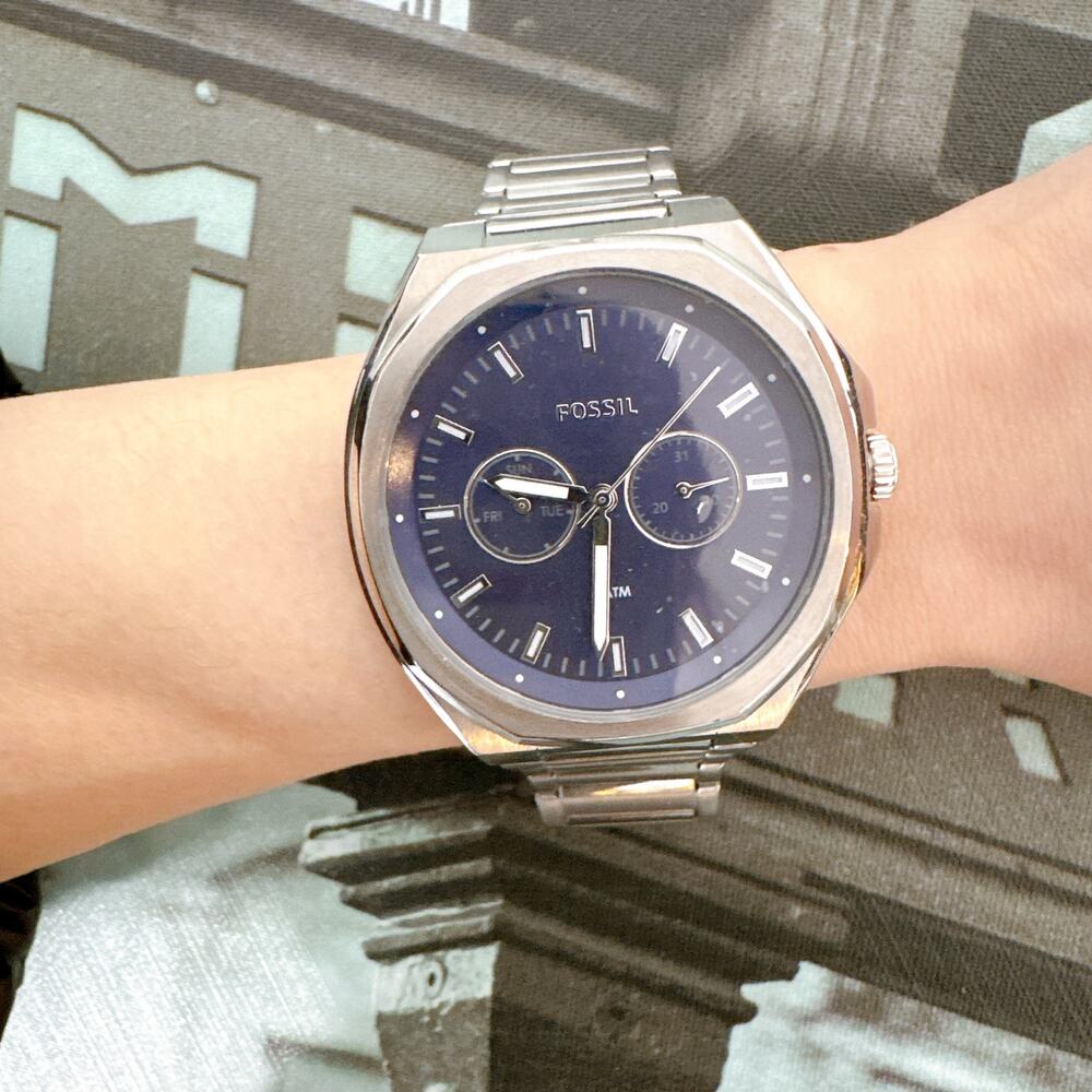 Fossil BQ2610 Evanston Silver Quartz Stainless Steel Watch